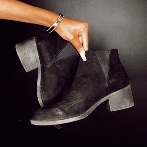 Black ankle boots